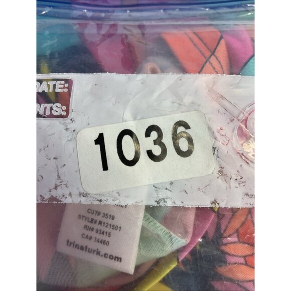 Trina Turk Blouse Womens M‎ Batwing Sleeve Tropical Floral Print Bold Top - Picture 10 of 10